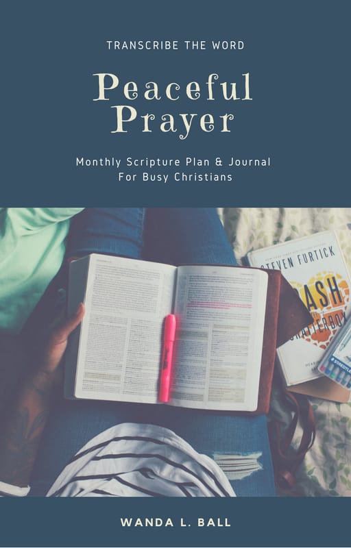 Peaceful Prayer: Monthly Scripture Writing Plan & Journal