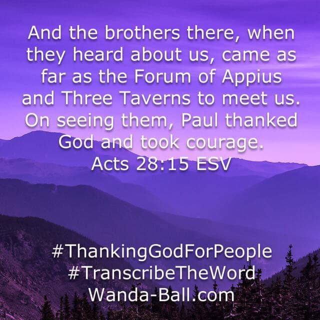 thank god for people acts 28-15
