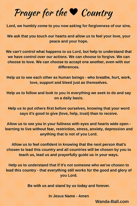 Prayer for the country