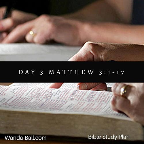 day 3 matthew 3 1-17