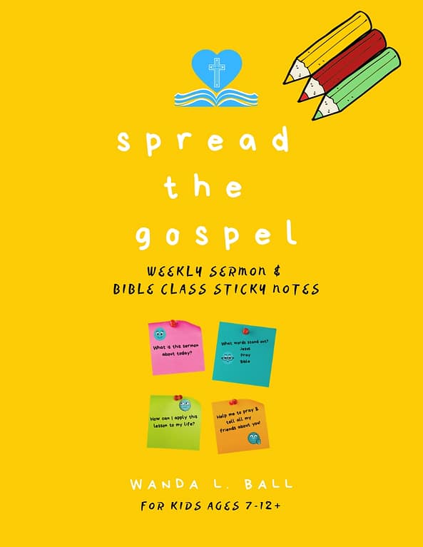 spread the gospel sermon & bible class sticky notes for kids