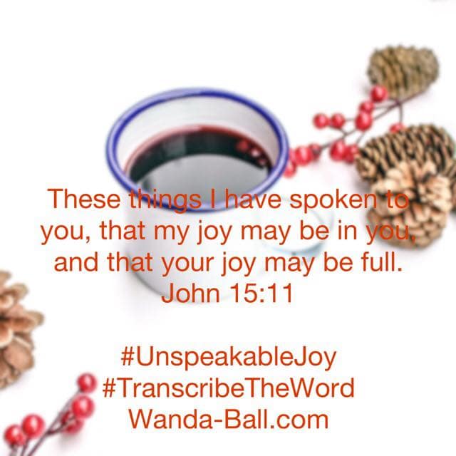 unspeakable joy john 15:11