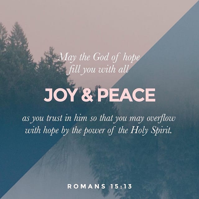 unspeakable joy romans 15:13