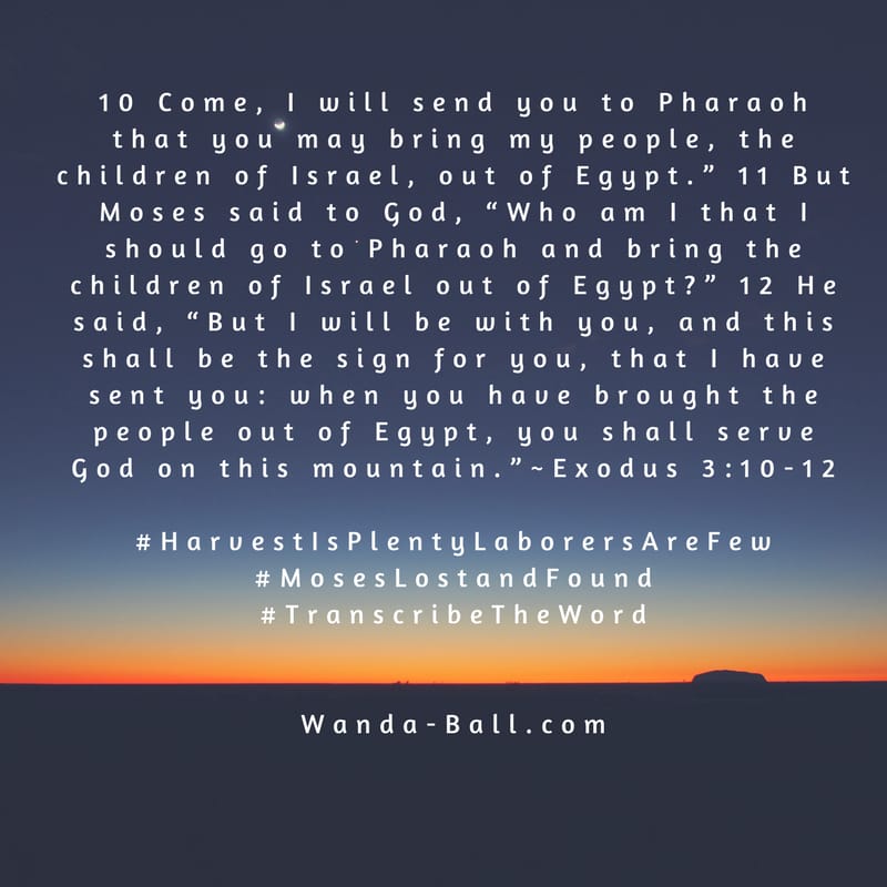 Moses Exodus 3:10-12