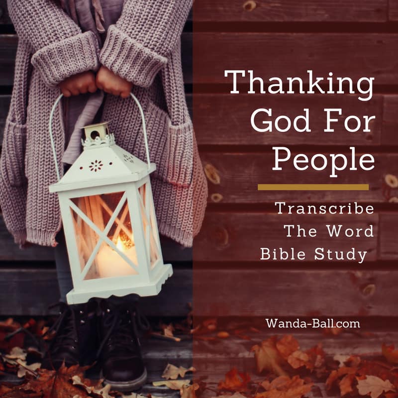 Thanking God For People Nov Study & Journal